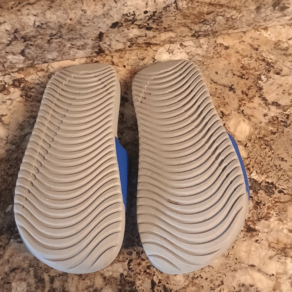 Nike Blue Slide Sandals Slides Gray Blue 6 Boys - Picture 7 of 8